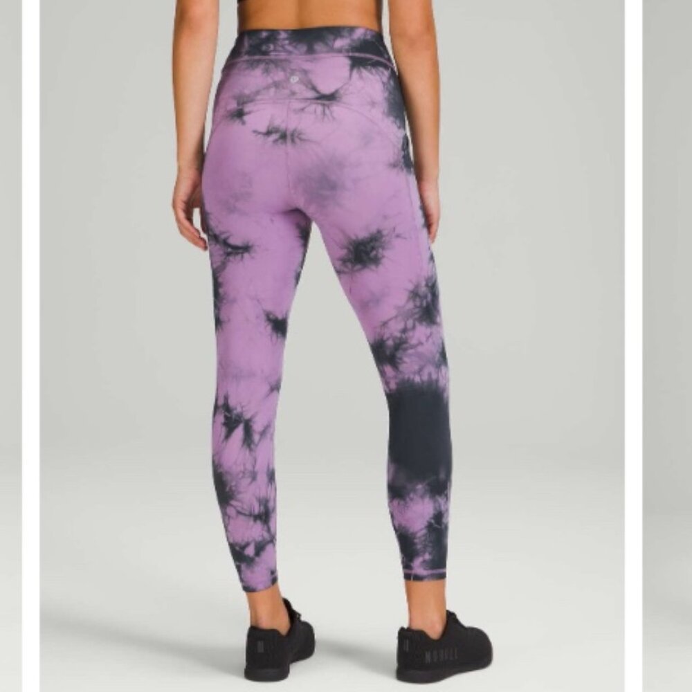 Lululemon Power Thru High Rise Tie Dye size 8